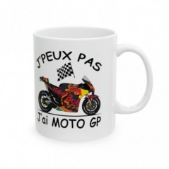 Mug Moto GP - J'peux pas j'ai grand prix - Tasse originale en céramique - GP604