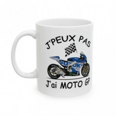 Mug Moto GP - J'peux pas j'ai grand prix - Tasse originale en céramique - GP605