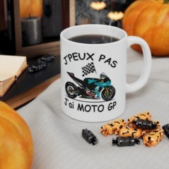 Mug Moto GP - J'peux pas j'ai grand prix - Tasse originale en céramique - GP608