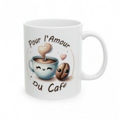 Mug Pour l'amour du café - Idée cadeau - Tasse en céramique