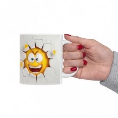 Mug Emoticône - Idée cadeau - Tasse en céramique - Humour Sympa Fun ML 02