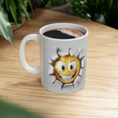 Mug Emoticône - Idée cadeau - Tasse en céramique - Humour Sympa Fun ML 03
