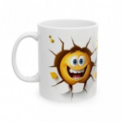 Mug Emoticône - Idée cadeau - Tasse en céramique - Humour Sympa Fun ML 04