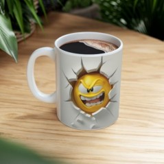 Mug Emoticône - Idée cadeau - Tasse en céramique - Humour Sympa Fun ML 06