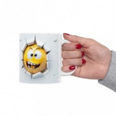 Mug Emoticône - Idée cadeau - Tasse en céramique - Humour Sympa Fun ML 07