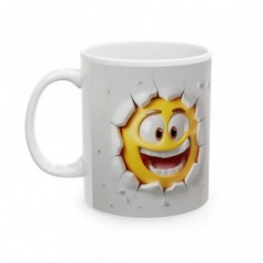 Mug Emoticône - Idée cadeau - Tasse en céramique - Humour Sympa Fun ML 11