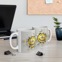 Mug Emoticône - Idée cadeau - Tasse en céramique - Humour Sympa Fun ML 13