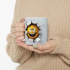 Mug Emoticône - Idée cadeau - Tasse en céramique - Humour Sympa Fun ML 14