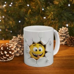 Mug Emoticône - Idée cadeau - Tasse en céramique - Humour Sympa Fun ML 17