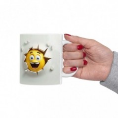Mug Emoticône - Idée cadeau - Tasse en céramique - Humour Sympa Fun ML 18