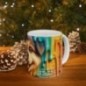 Mug coloré 3D Chien - Idée cadeau - Tasse en céramique - Humour Sympa Fun