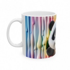 Mug coloré 3D Panda - Idée cadeau - Tasse en céramique - Humour Sympa Fun