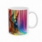 Mug coloré 3D Perroquet - Idée cadeau - Tasse en céramique - Humour Sympa Fun