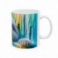 Mug coloré 3D Ours polaire - Idée cadeau - Tasse en céramique - Humour Sympa Fun