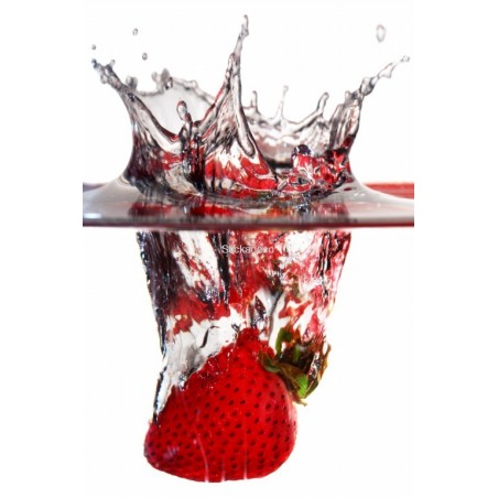Sticker frigo frigidaire simple ou repositionnable - Splatch fraise 