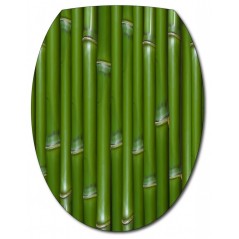 Sticker Abattant de WC Bambou