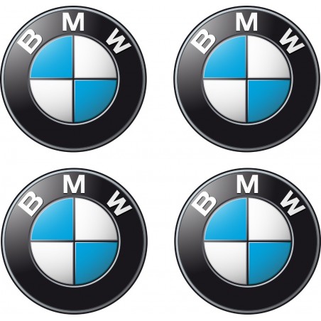 4 stickers  autocollants Logos Emblème  BMW 4,5cm
