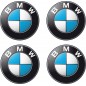 4 stickers  autocollants Logos Emblème  BMW 4,5cm