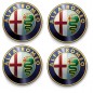 4 stickers  autocollants Logos Emblème  Alfa Romeo 5x5cm
