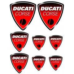 8 stickers autocollants Ducati