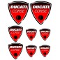 8 stickers autocollants Moto Ducati
