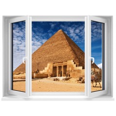 Sticker Fenêtre Pyramide