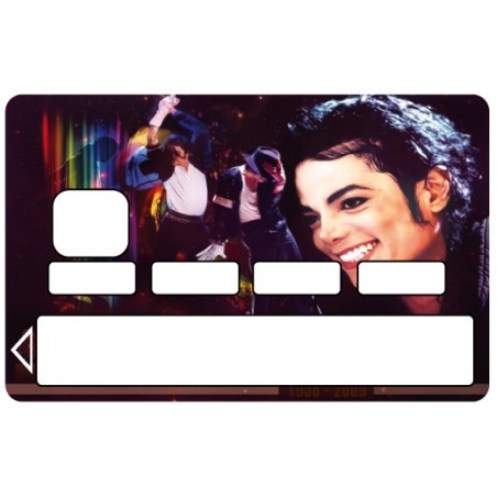 2 Stickers Autocollants Skin Carte de Crédit CB Michael Jackson ref 012