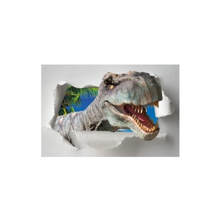 Sticker Trompe l'oeil Dinosaure Tyrex