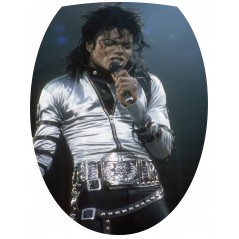 Sticker Abattant de WC Michael Jackson