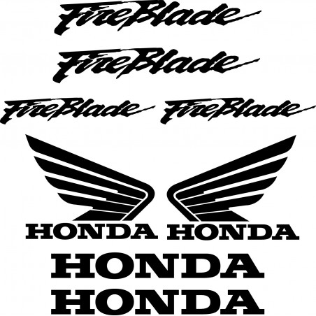 8 Stickers Autocollants Honda Fireblade
