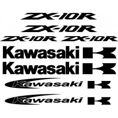 8 Stickers Autocollants Kawasaki Zx10r
