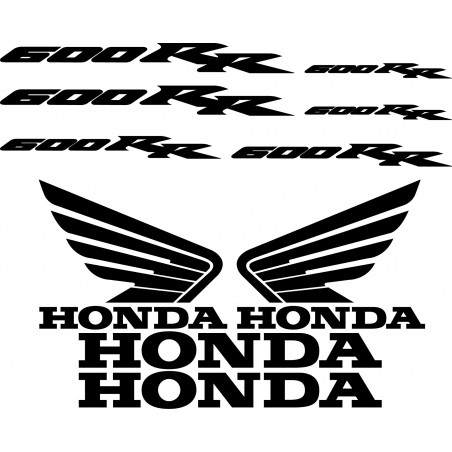 10 Stickers Autocollants Honda 600 RR
