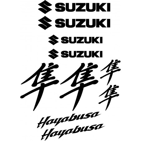 10 Stickers Autocollants Suzuki Hayabusa
