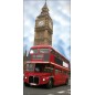 Sticker mural Trompe l'oeil Bus Londonien