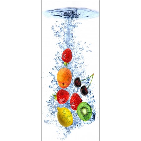 Sticker frigo déco cuisine fruits 