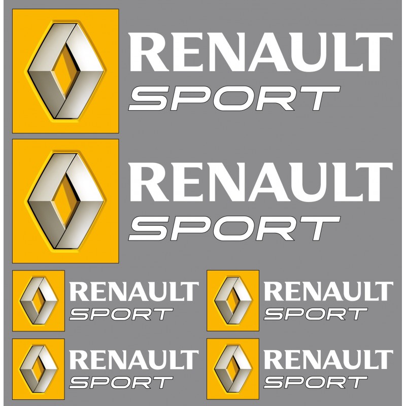 RENAULT SPORT autocollant sticker 3D logo RENAULT SPORT 181040 : GEOPLACK  Articles personnalisés et Cadeaux pour Hommes