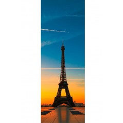Sticker  trompe l'oeil Tour Eiffel