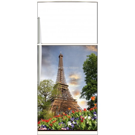 Sticker frigo électroménager déco Tour Eiffel